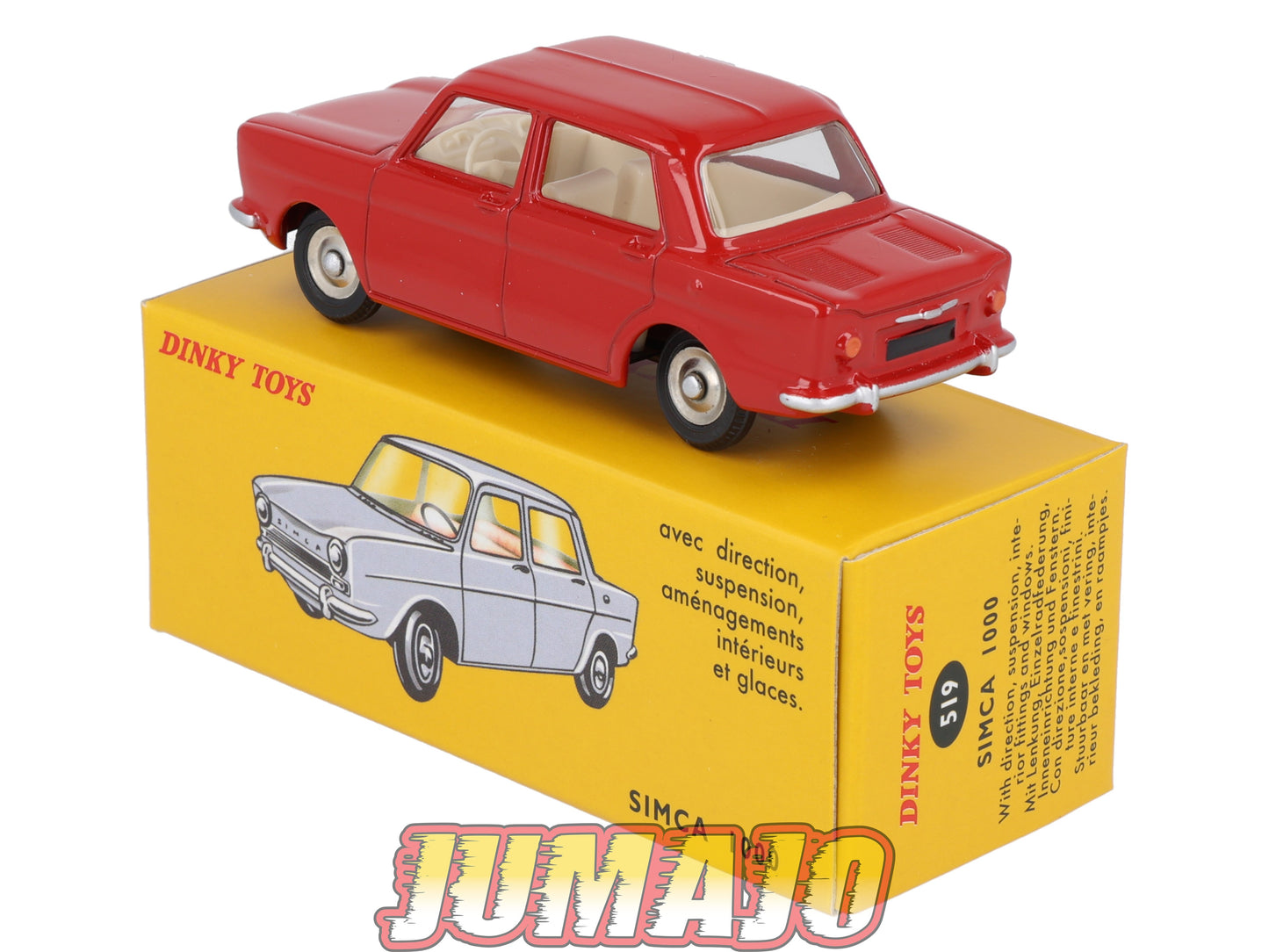 DT419 1/43 réédition DINKY TOYS Atlas : 519 SIMCA 1000 Rouge