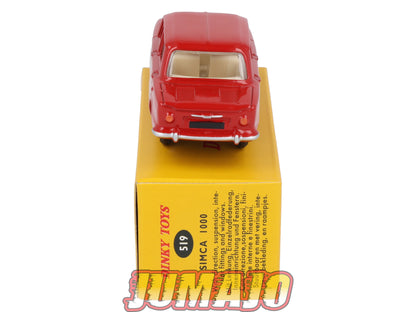 DT419 1/43 réédition DINKY TOYS Atlas : 519 SIMCA 1000 Rouge