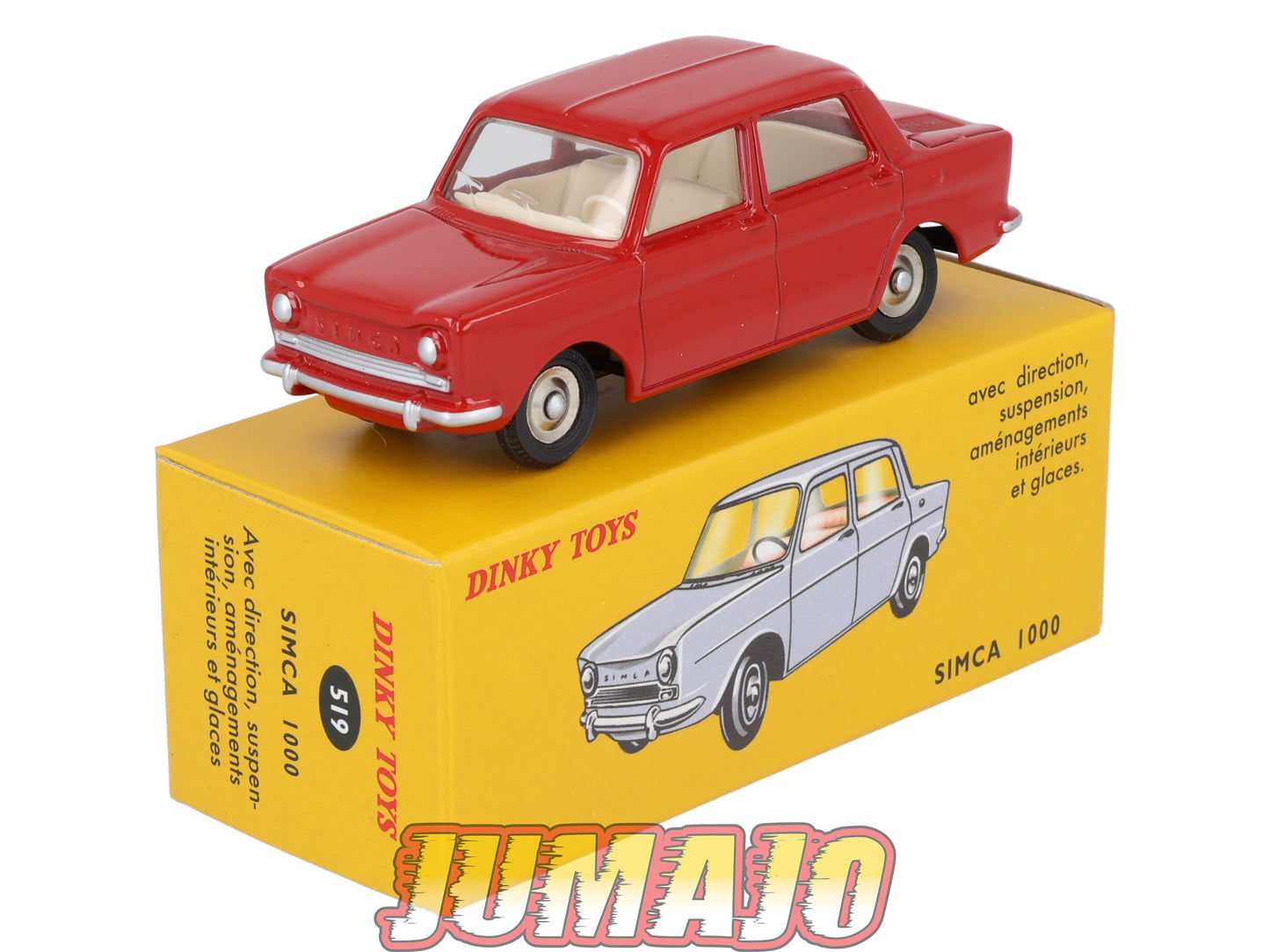 DT419 1/43 réédition DINKY TOYS Atlas : 519 SIMCA 1000 Rouge