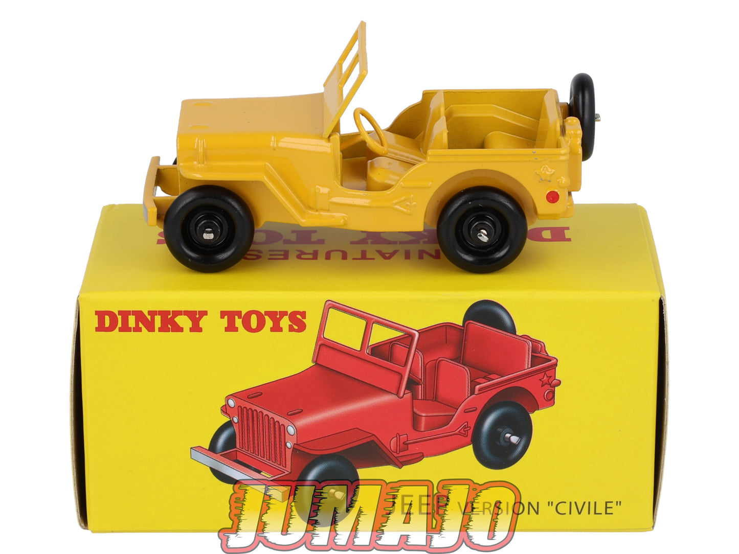 DT423 1/43 réédition DINKY TOYS Atlas : 24M JEEP Civile