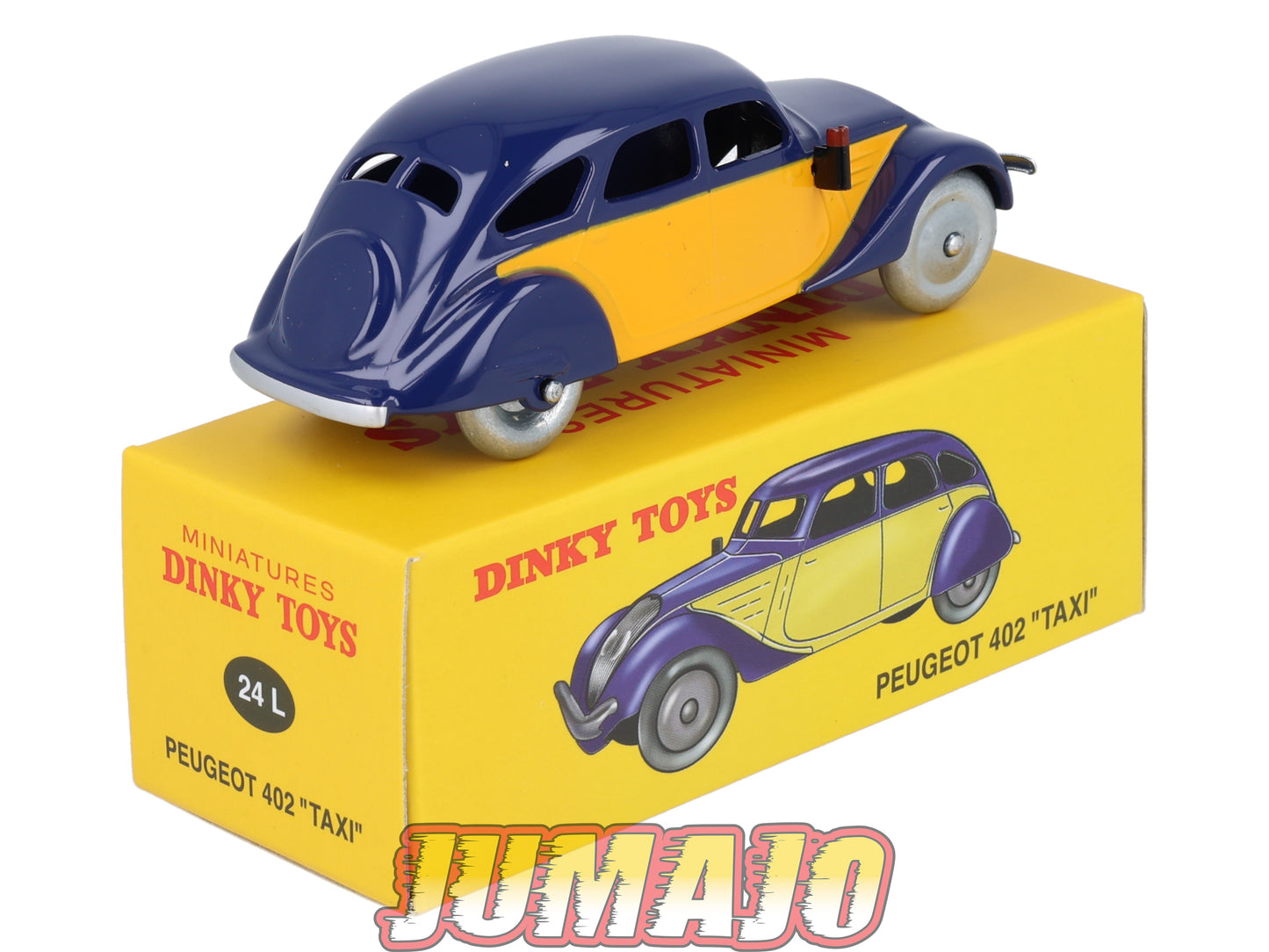 DT424 1/43 réédition DINKY TOYS Atlas : 24L PEUGEOT 402 Taxi