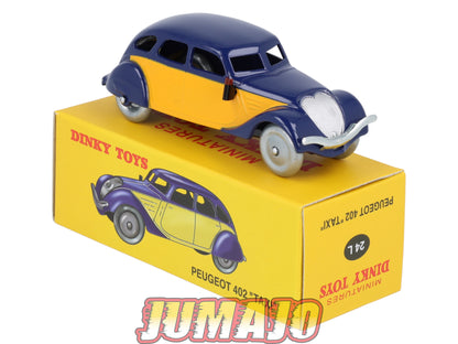 DT424 1/43 réédition DINKY TOYS Atlas : 24L PEUGEOT 402 Taxi