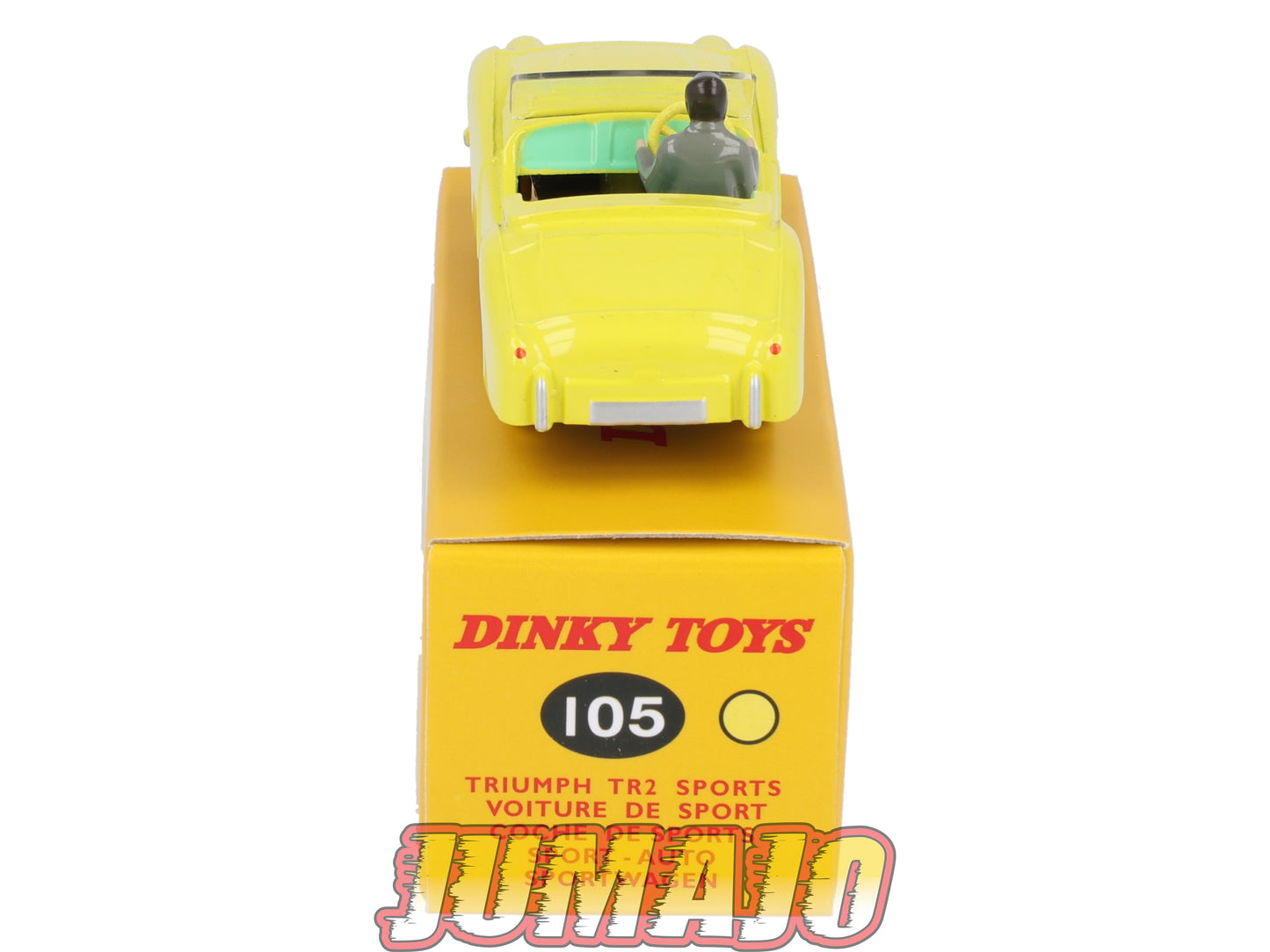 DT427 1/43 réédition DINKY TOYS Atlas : 105 TRIUMPH TR2 Sport Jaune