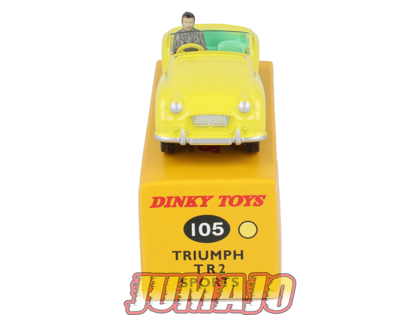 DT427 1/43 réédition DINKY TOYS Atlas : 105 TRIUMPH TR2 Sport Jaune