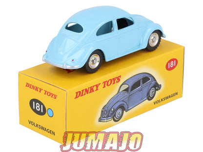 DT429 1/43 réédition DINKY TOYS Atlas : 181 Volkswagen bleu