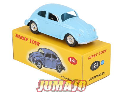 DT429 1/43 réédition DINKY TOYS Atlas : 181 Volkswagen bleu