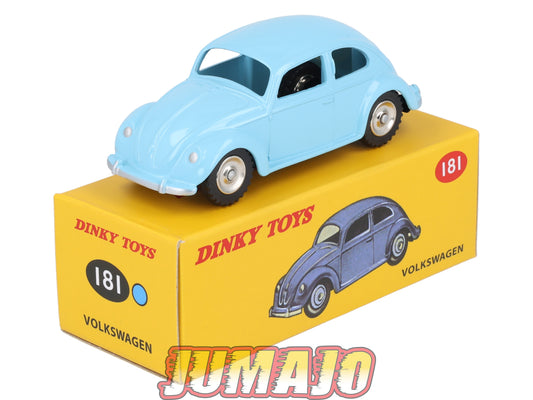 DT429 1/43 réédition DINKY TOYS Atlas : 181 Volkswagen bleu