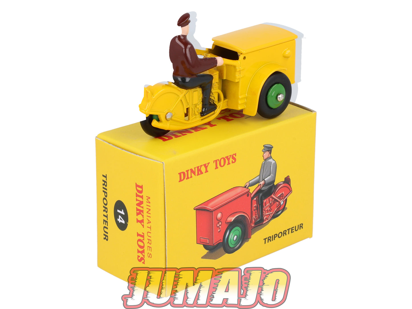 DT433 1/43 réédition DINKY TOYS Atlas : 14 Triporteur jaune