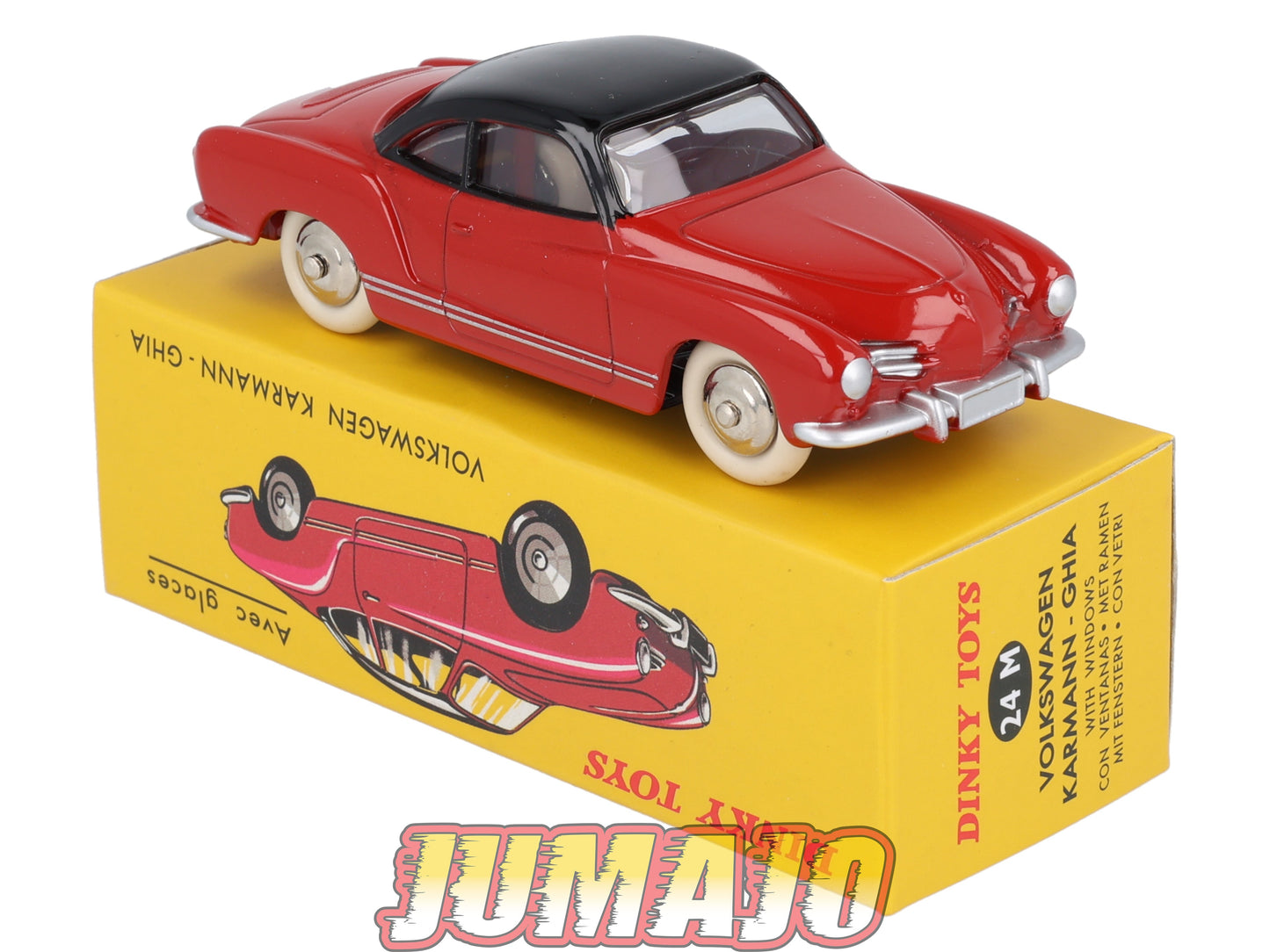 DT434 1/43 réédition DINKY TOYS Atlas : 24M VOLKSWAGEN Karmann Ghia rouge