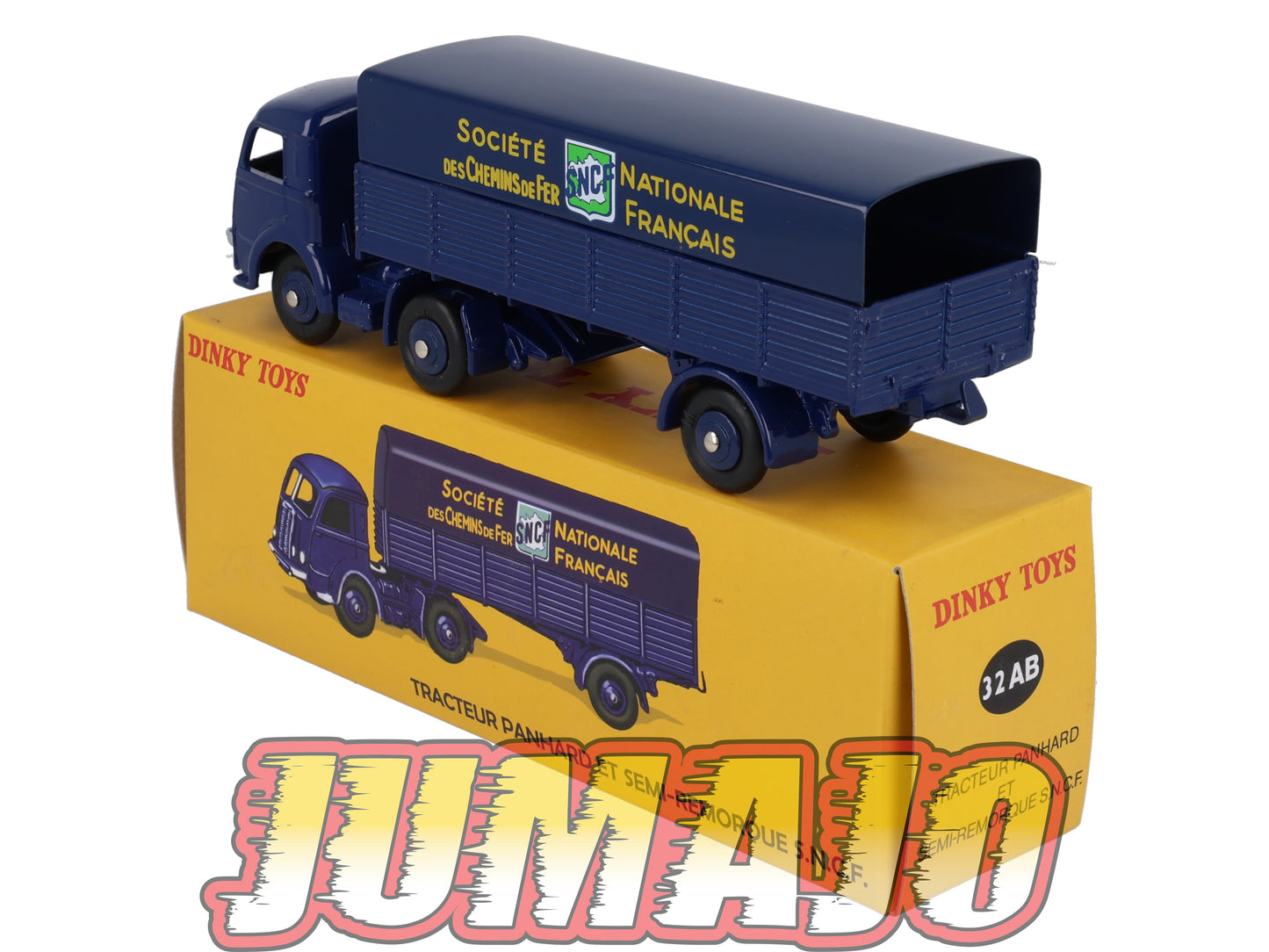 DT436 Voiture réédition DINKY TOYS Atlas UK : Tracteur PANHARD Et Semi Remorque S.N.C.F