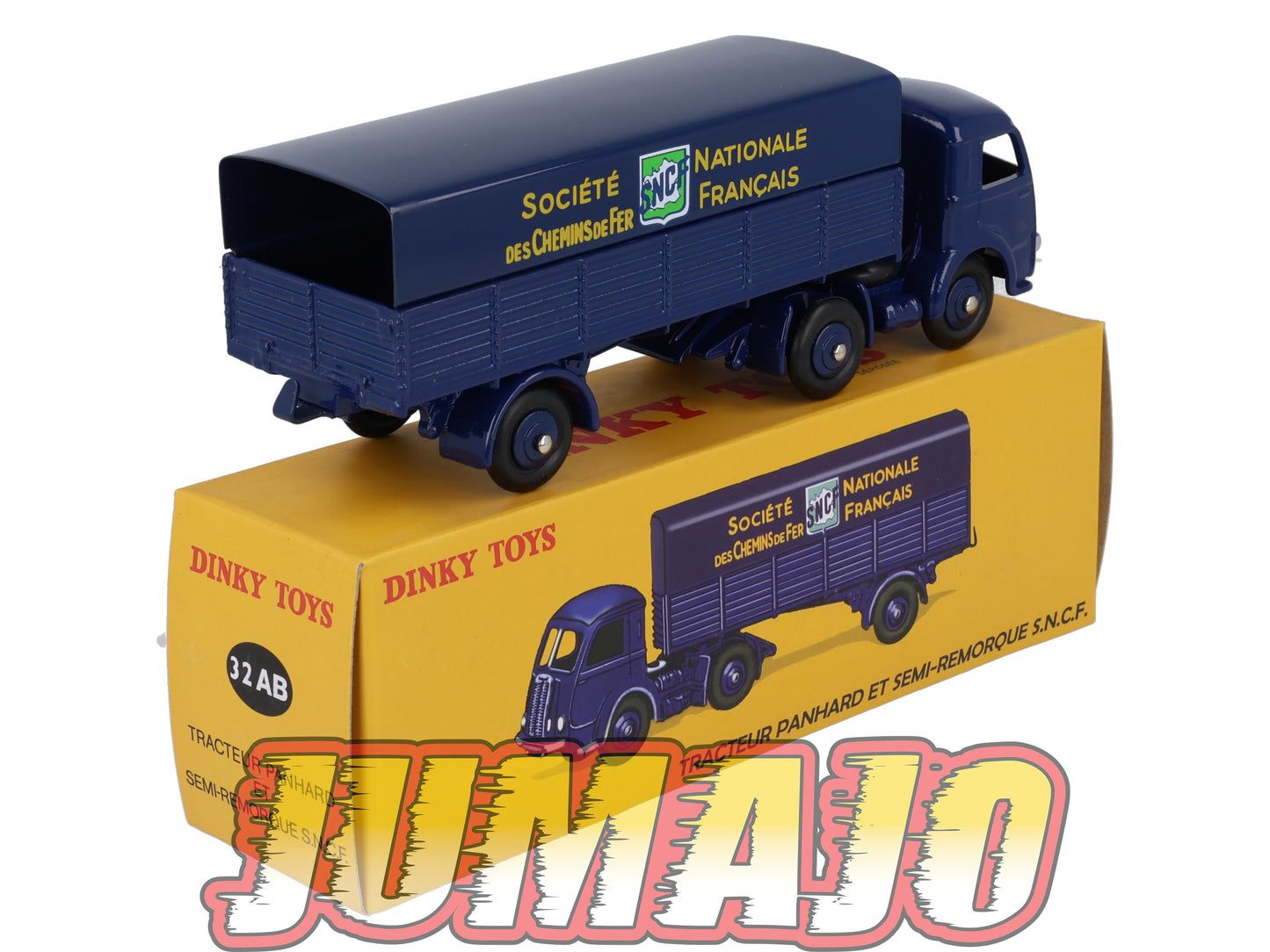 DT436 Voiture réédition DINKY TOYS Atlas UK : Tracteur PANHARD Et Semi Remorque S.N.C.F