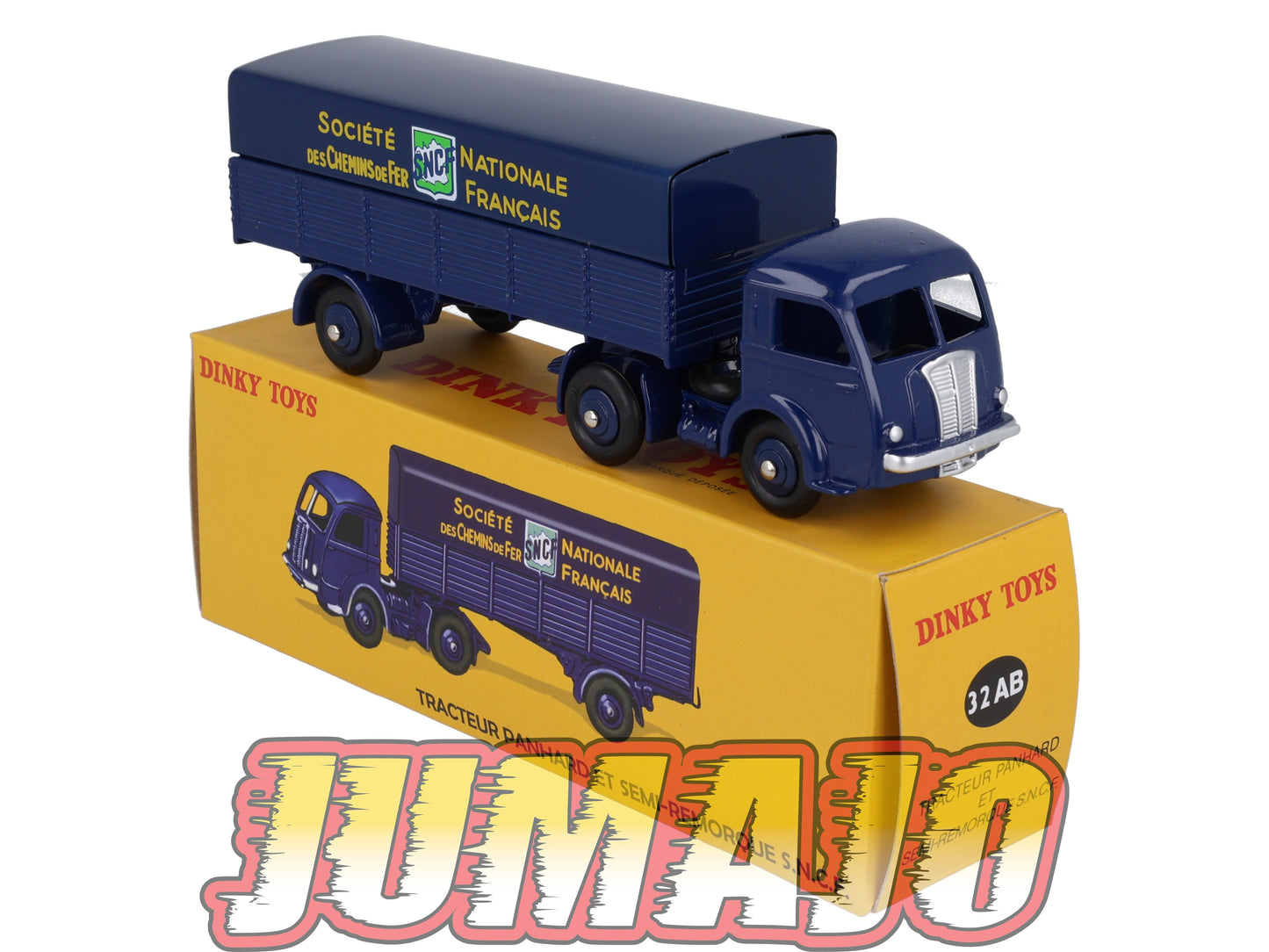 DT436 Voiture réédition DINKY TOYS Atlas UK : Tracteur PANHARD Et Semi Remorque S.N.C.F