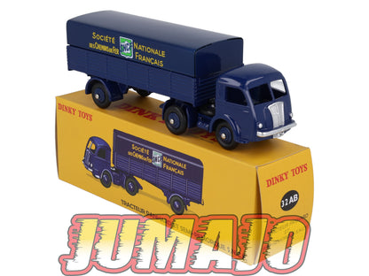 DT436 Voiture réédition DINKY TOYS Atlas UK : Tracteur PANHARD Et Semi Remorque S.N.C.F