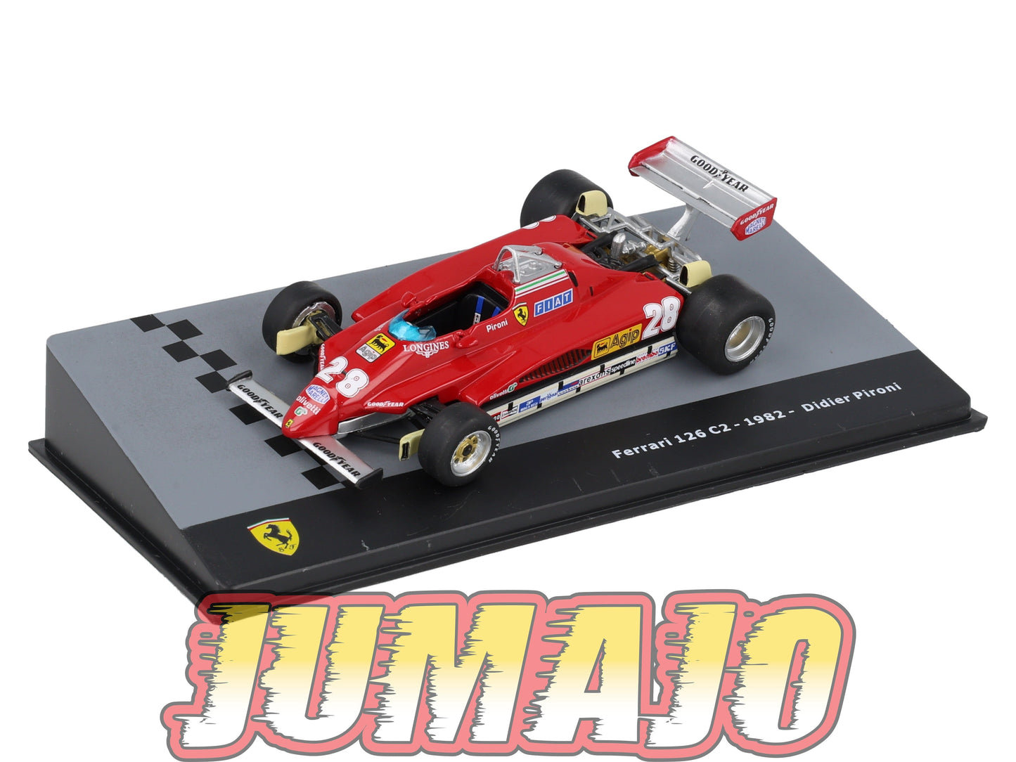 F1F21 Voiture 1/43 CENTAURIA Formule 1 FERRARI 126C2 #28 1982 Didier Pironi