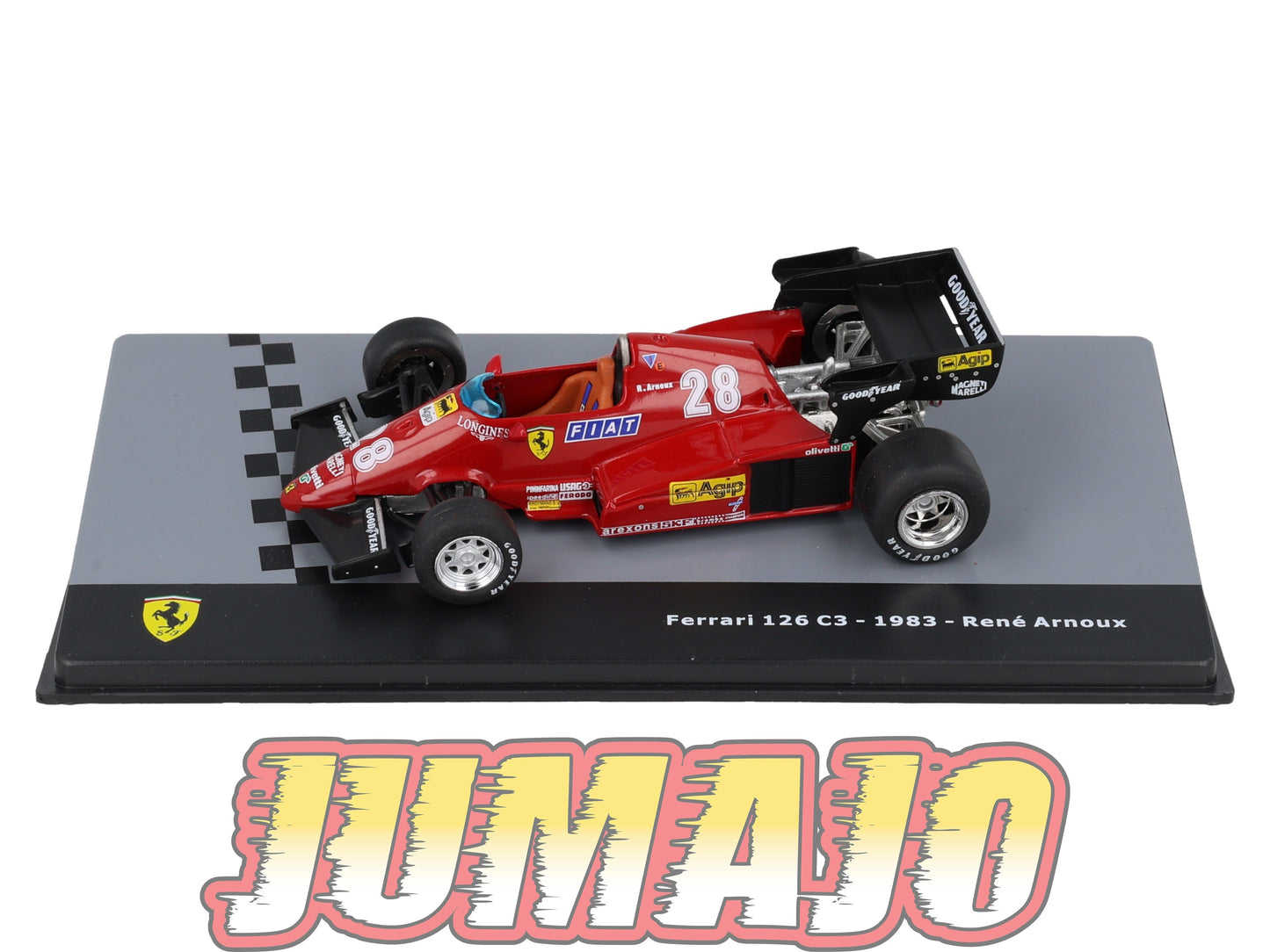 F1F29 Voiture 1/43 CENTAURIA Formule 1 FERRARI 126 C3 #28 1983 René Arnoux