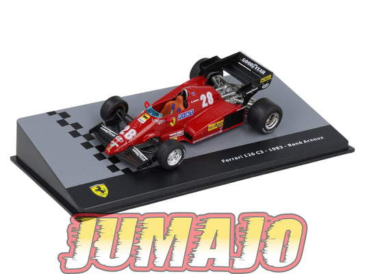 F1F29 Voiture 1/43 CENTAURIA Formule 1 FERRARI 126 C3 #28 1983 René Arnoux