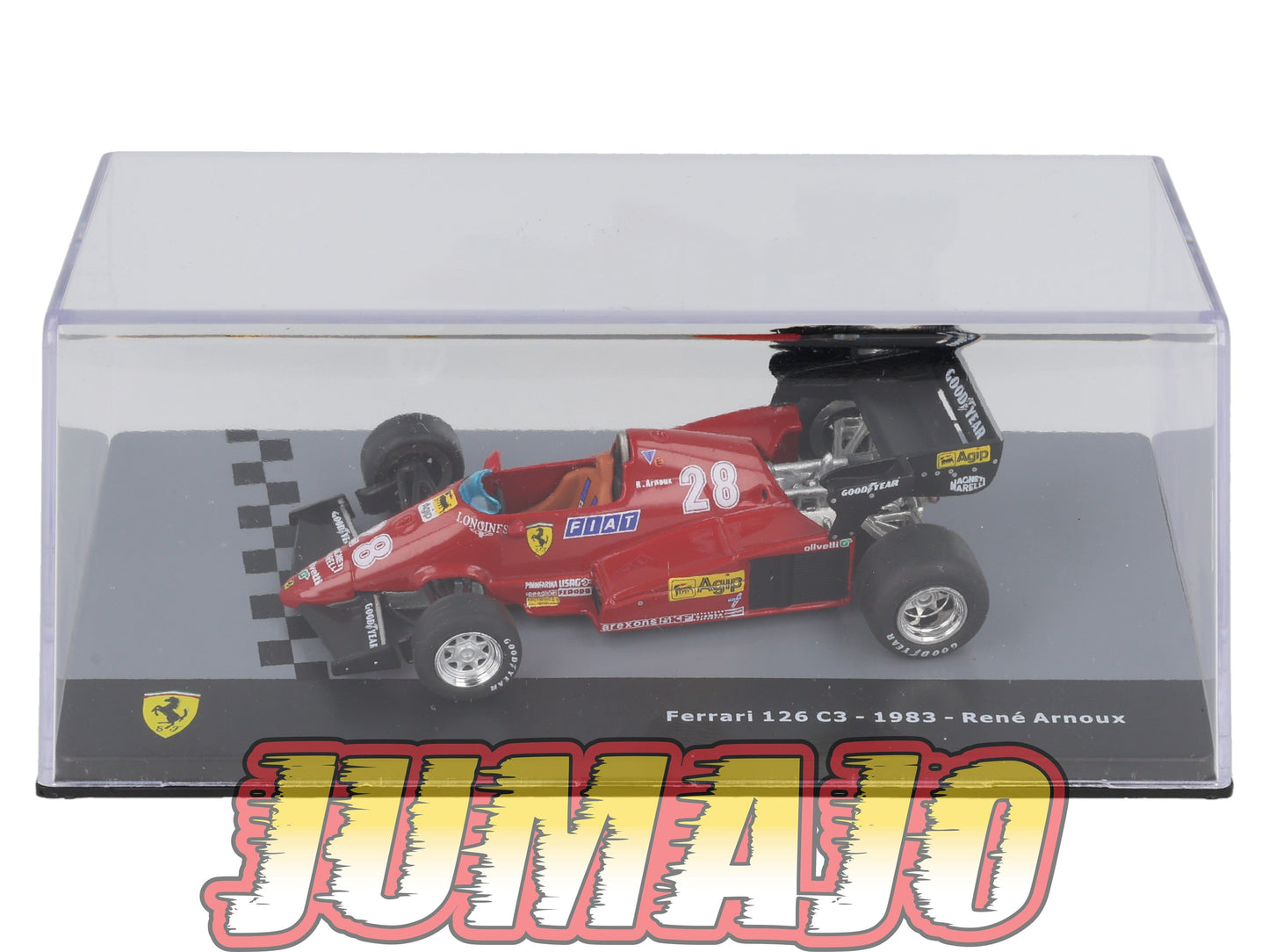 F1F29 Voiture 1/43 CENTAURIA Formule 1 FERRARI 126 C3 #28 1983 René Arnoux