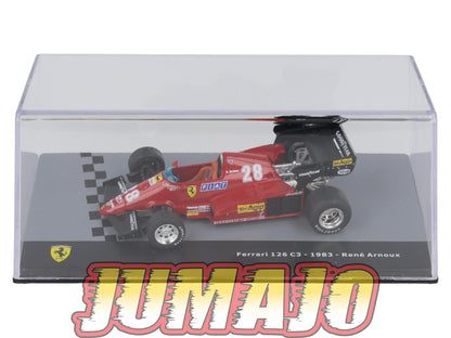 F1F29 Voiture 1/43 CENTAURIA Formule 1 FERRARI 126 C3 #28 1983 René Arnoux