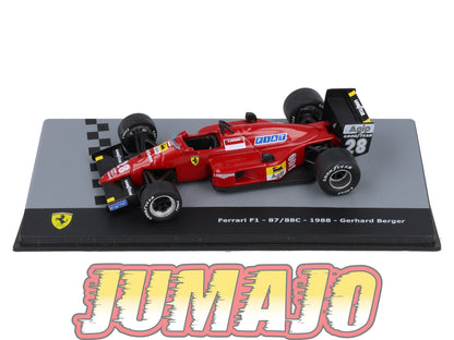 F1F36 Voiture 1/43 CENTAURIA Formule 1 Ferrari : FERRARI F1 87/88C 1988 #28 G.Berger