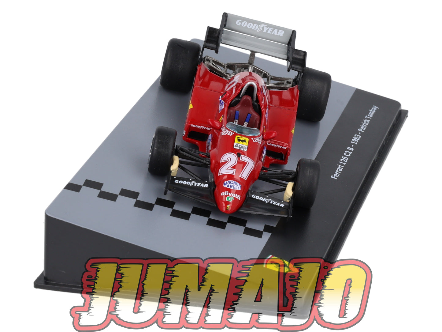 F1F37 Voiture 1/43 CENTAURIA Formule 1 Ferrari : FERRARI 126 C2 B 1983 #27 P.Tambay