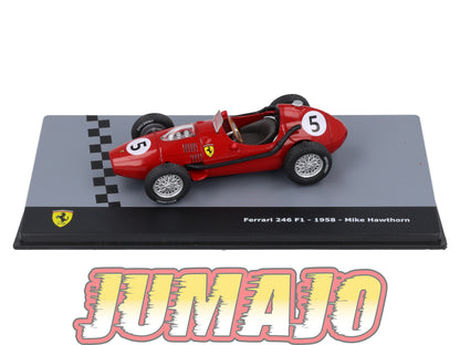 F1F38 Voiture 1/43 CENTAURIA Formule 1 Ferrari : FERRARI 246 F1 1958 #5 M.Hawthorn