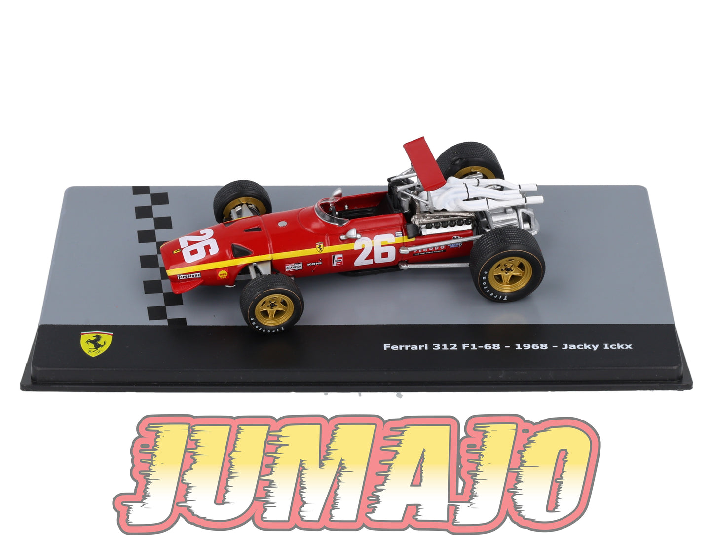 F1F40 Voiture 1/43 CENTAURIA Formule 1 Ferrari : FERRARI 312 F1-68 #26 1968 J.Ickx