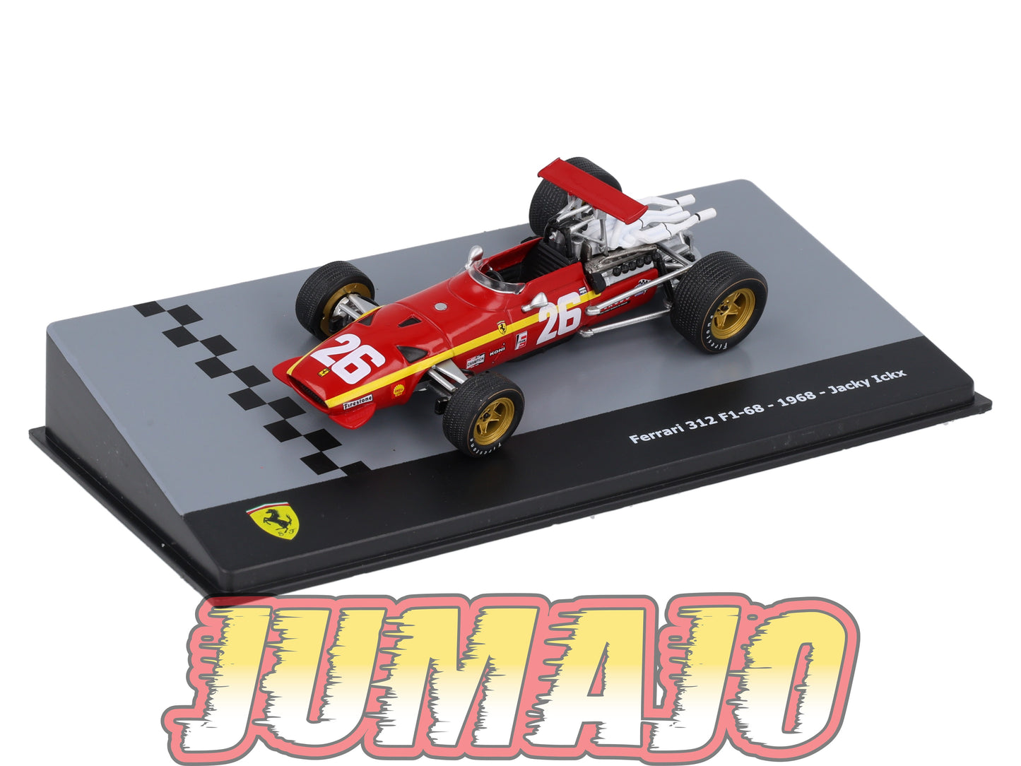 F1F40 Voiture 1/43 CENTAURIA Formule 1 Ferrari : FERRARI 312 F1-68 #26 1968 J.Ickx