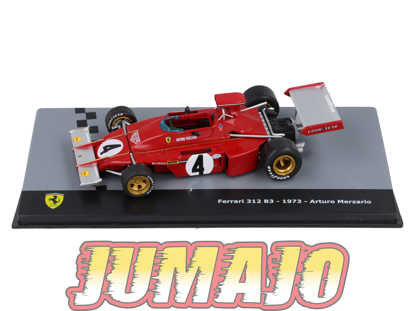 F1F41 Voiture 1/43 CENTAURIA Formule 1 Ferrari : FERRARI 312 B3 1973 #4 A.Merzario