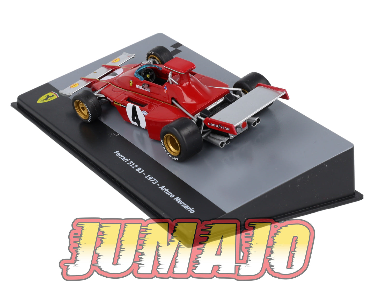 F1F41 Voiture 1/43 CENTAURIA Formule 1 Ferrari : FERRARI 312 B3 1973 #4 A.Merzario