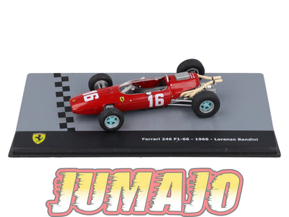 F1F45 Voiture 1/43 CENTAURIA Formule 1 Ferrari : FERRARI 246 F1-66 1966 #16 L.Bandini