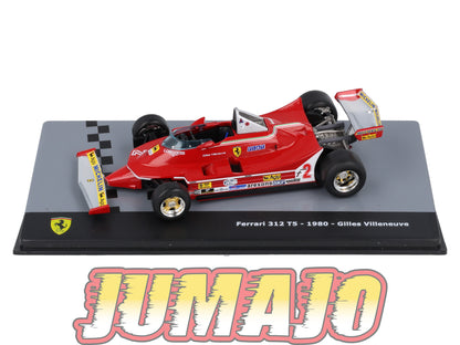 F1F47 Voiture 1/43 CENTAURIA Formule 1 Ferrari : FERRARI 312 T5 1980 #2 G.Villeneuve
