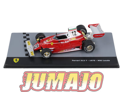 F1F49 Voiture 1/43 CENTAURIA Formule 1 Ferrari : FERRARI 312T 1975 #12 N.Lauda