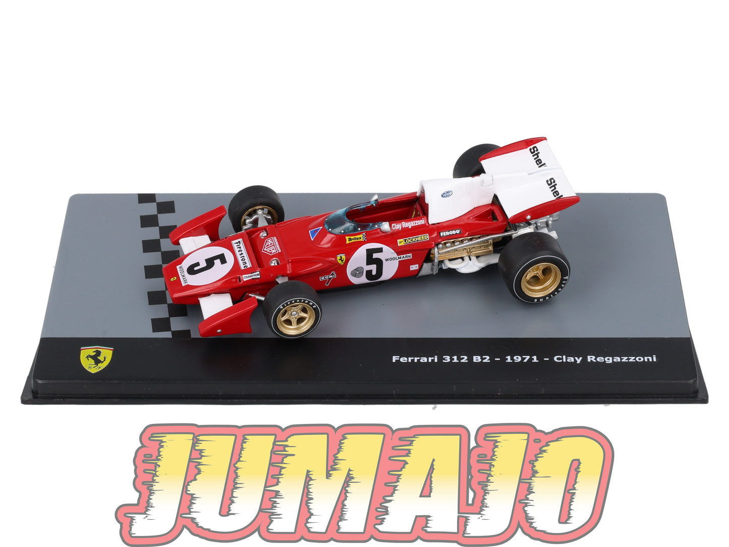 F1F57 Voiture 1/43 CENTAURIA Formule 1 Ferrari : FERRARI 312 B2 1971 #5 C.Regazzoni