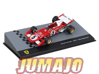 F1F57 Voiture 1/43 CENTAURIA Formule 1 Ferrari : FERRARI 312 B2 1971 #5 C.Regazzoni