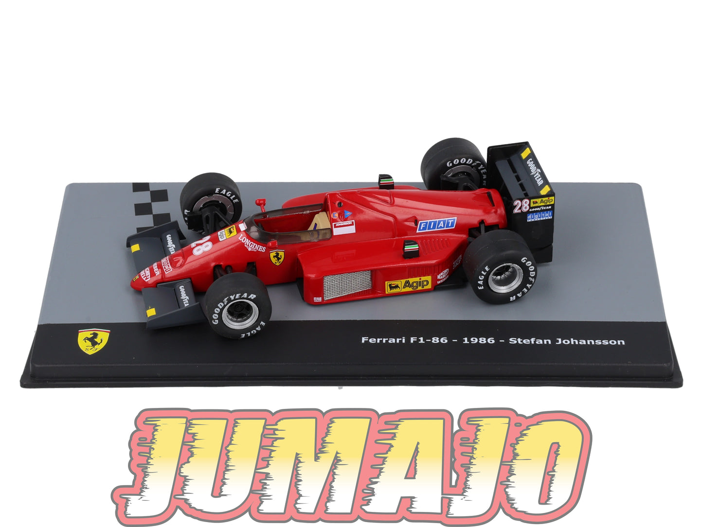 F1F58 Voiture 1/43 CENTAURIA Formule 1 Ferrari : FERRARI F1-86 1986 #28 S.Johansson