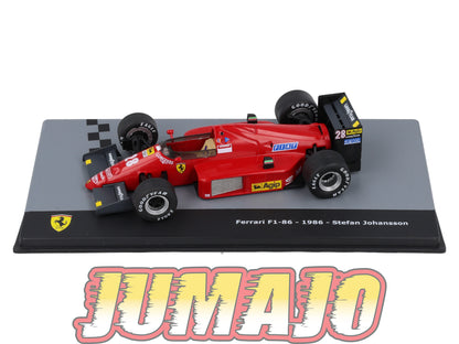 F1F58 Voiture 1/43 CENTAURIA Formule 1 Ferrari : FERRARI F1-86 1986 #28 S.Johansson
