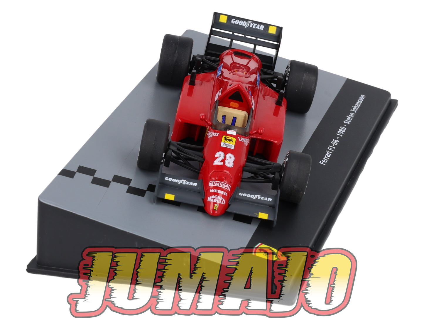 F1F58 Voiture 1/43 CENTAURIA Formule 1 Ferrari : FERRARI F1-86 1986 #28 S.Johansson