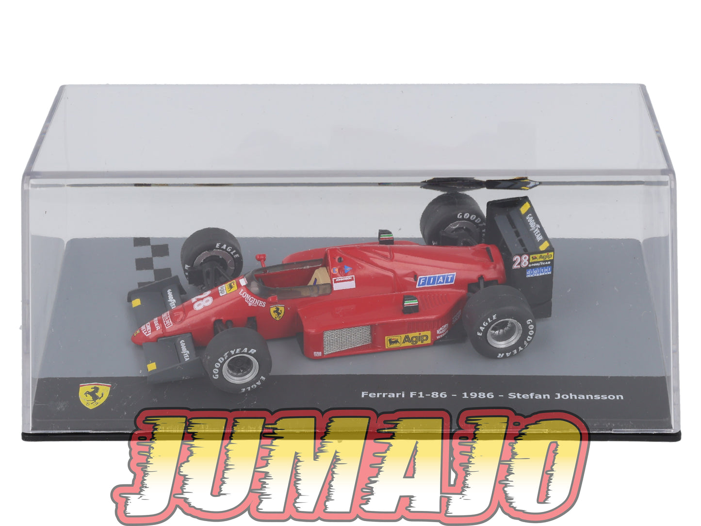 F1F58 Voiture 1/43 CENTAURIA Formule 1 Ferrari : FERRARI F1-86 1986 #28 S.Johansson