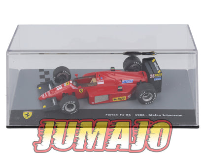 F1F58 Voiture 1/43 CENTAURIA Formule 1 Ferrari : FERRARI F1-86 1986 #28 S.Johansson