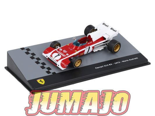 F1F62 Voiture 1/43 CENTAURIA Formule 1 Ferrari : FERRARI 312 B2 1972 #7 M.Andretti