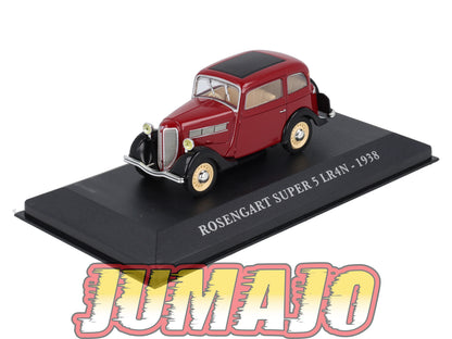FA24 Voiture 1/43 IXO altaya Voitures d'autrefois : ROSENGART Super 5 LR4N 1938