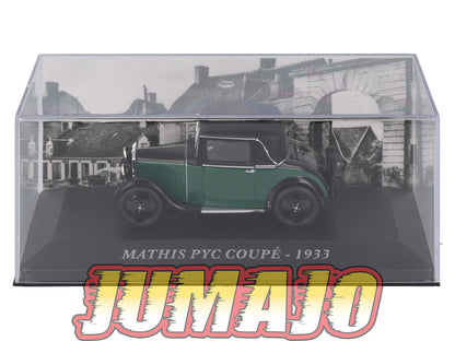 FA34 Voiture 1/43 IXO altaya Voitures d'autrefois : MATHIS Pyc Coupé 1933