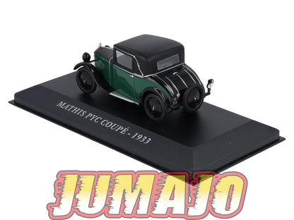 FA34 Voiture 1/43 IXO altaya Voitures d'autrefois : MATHIS Pyc Coupé 1933