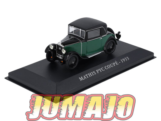FA34 Voiture 1/43 IXO altaya Voitures d'autrefois : MATHIS Pyc Coupé 1933