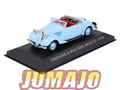 FA42 Voiture 1/43 IXO altaya Voitures d'autrefois : CHENARD & WALCKER Aigle 22 1936