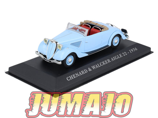 FA42 Voiture 1/43 IXO altaya Voitures d'autrefois : CHENARD & WALCKER Aigle 22 1936