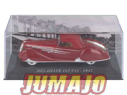 FA44 Voiture 1/43 IXO altaya Voitures d'autrefois : DELAHAYE 165 V12 1947