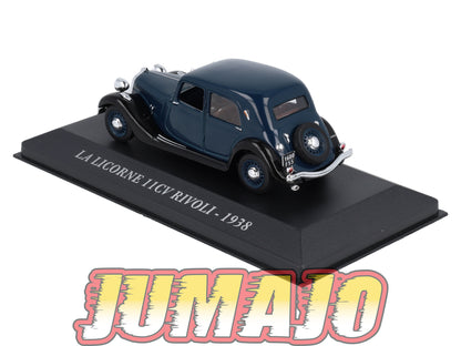 FA48 Voiture 1/43 IXO altaya Voitures d'autrefois : LA LICORNE 11CV Rivoli 1938
