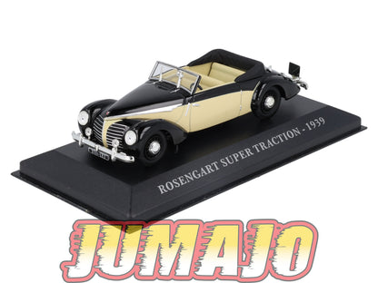 FA51 Voiture 1/43 IXO altaya Voitures d'autrefois ROSENGART Super Traction Cabriolet 1939