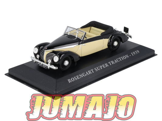 FA51 Voiture 1/43 IXO altaya Voitures d'autrefois ROSENGART Super Traction Cabriolet 1939
